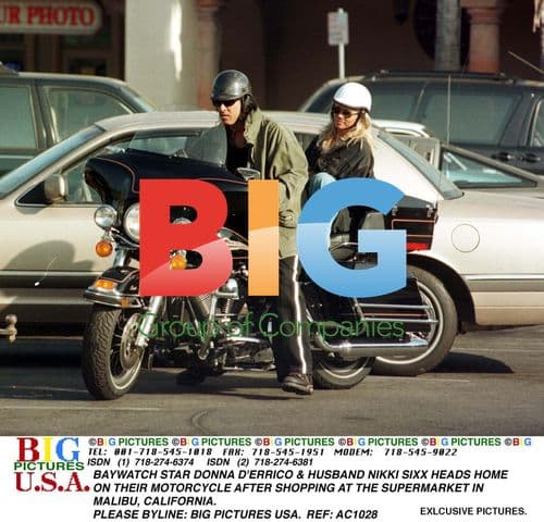 Donna D'Errico and Nikki Sixx grocery shopping in Malibu