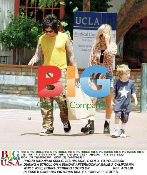 Nikki Sixx Teaches Son Yo-Yo in Malibu