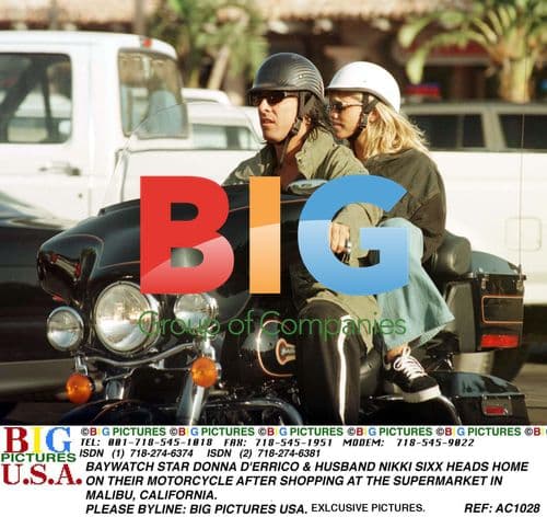 Donna D'Errico and Nikki Sixx go grocery shopping in Malibu