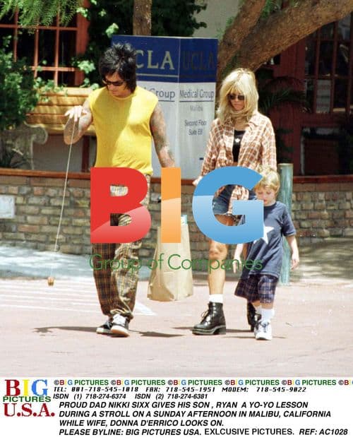 Nikki Sixx Gives Yo-Yo Lesson to Son