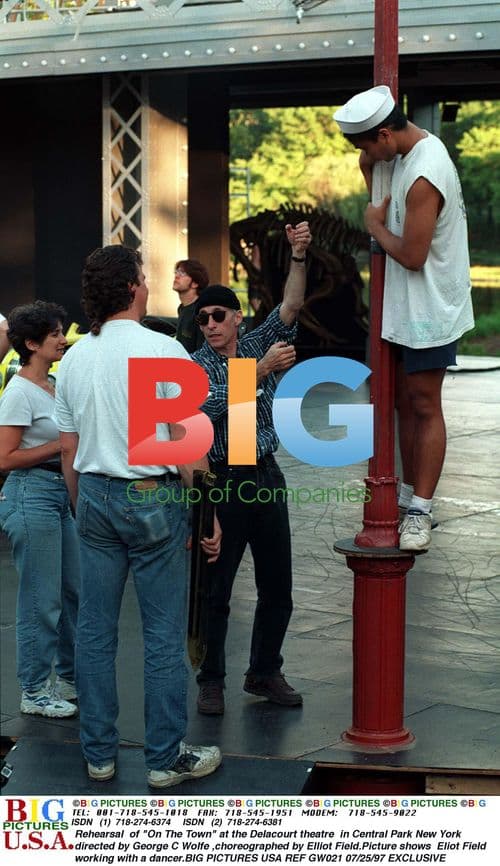 Rehearsal of "On the Town" at Delacourt Theatre