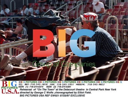 On the Town rehearsal in Central Park