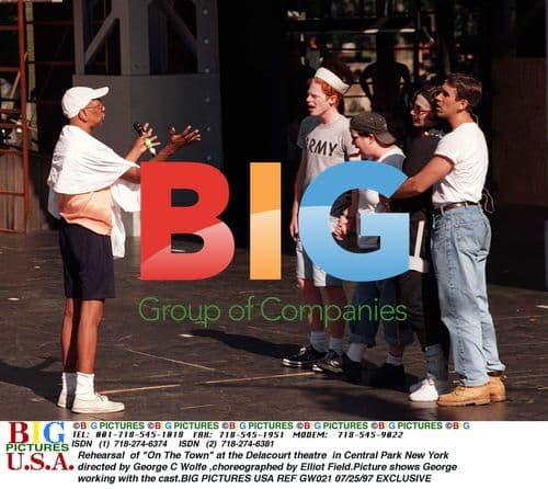 Rehearsal of "On the Town" at Delacourt Theatre