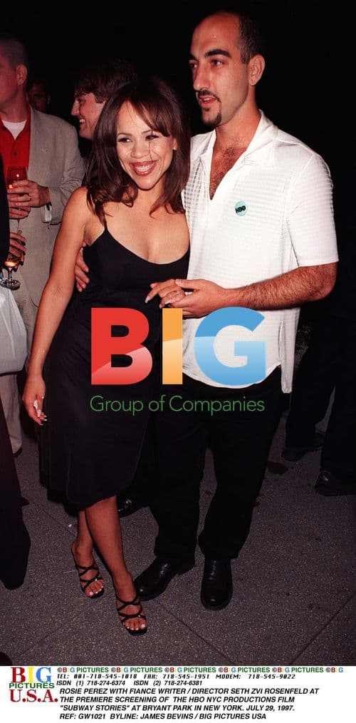 Rosie Perez and Seth Zvi Rosenfeld at 'Subway Stories' Premiere