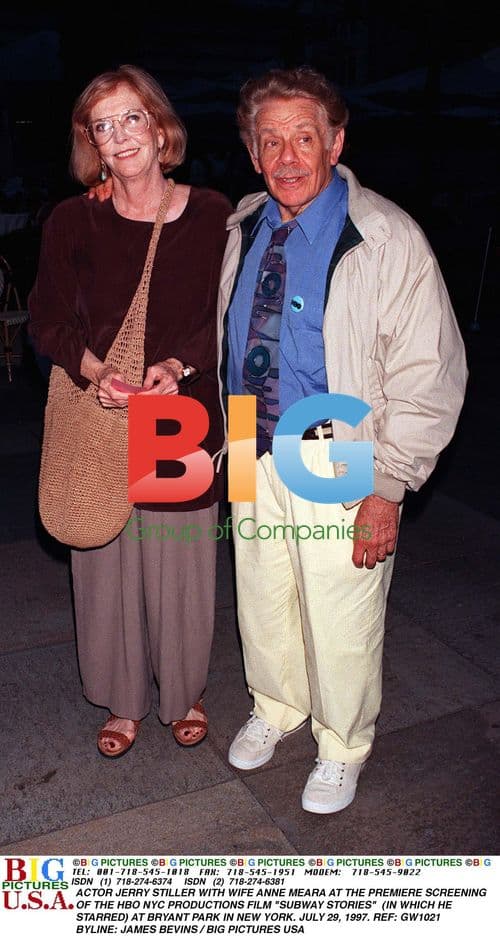 Jerry Stiller and Anne Meara at NYC film premiere