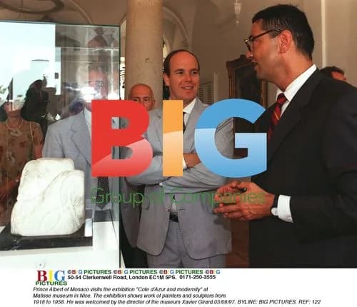 Prince Albert of Monaco visits Matisse Museum exhibition