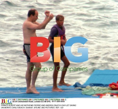 PRINCE ALBERT AND NEPHEWS JET SKIING