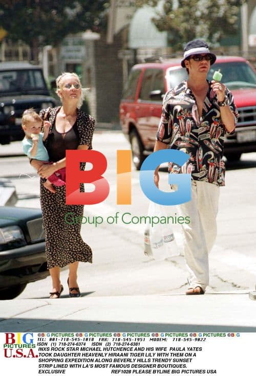 Michael Hutchence and Family Shopping