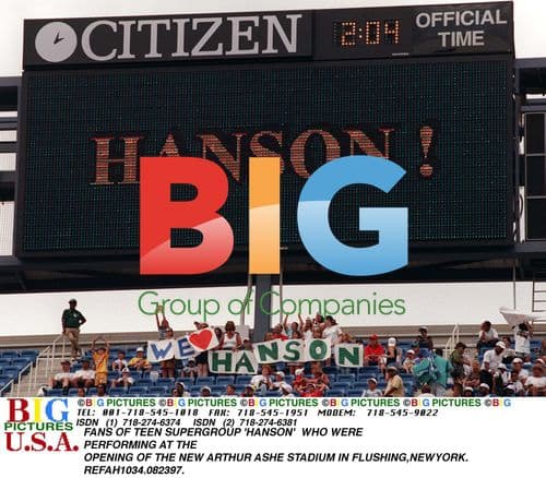 HANSON Brothers Performing at Arther Ash Stadium Opening