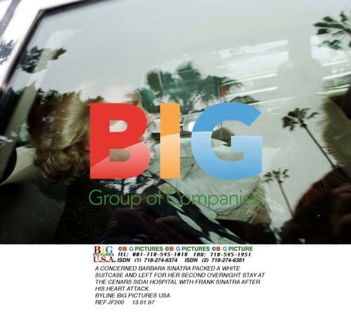 Barbara Sinatra leaves hospital after Frank's heart attack