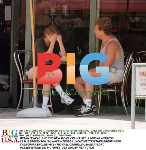 RYANN O'NEAL and LESLIE STEVENSON Lunch in Brentwood