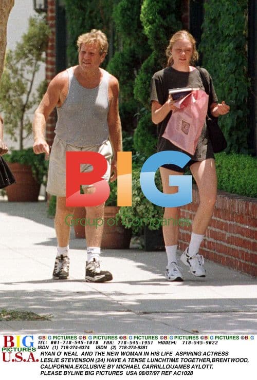 Ryann O'Neal and Leslie Stevenson Lunch in Brentwood