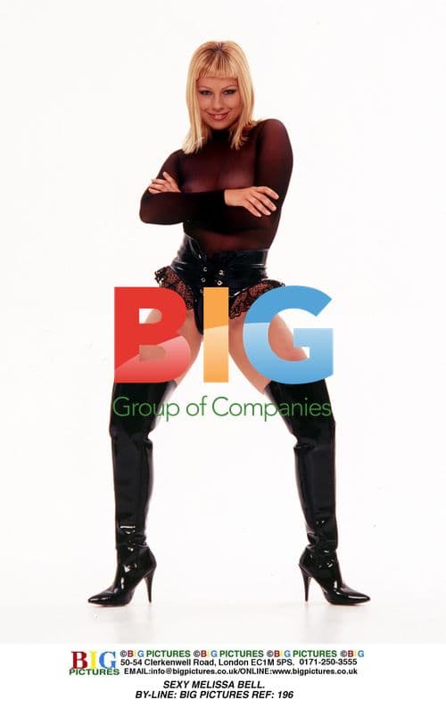 Sexy Melissa Bell in Black Bodysuit