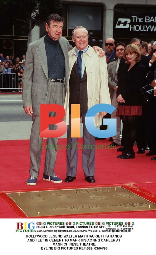Walter Matthau Handprint Ceremony