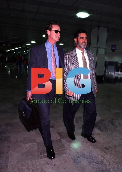 James Hewitt leaves Madrid airport