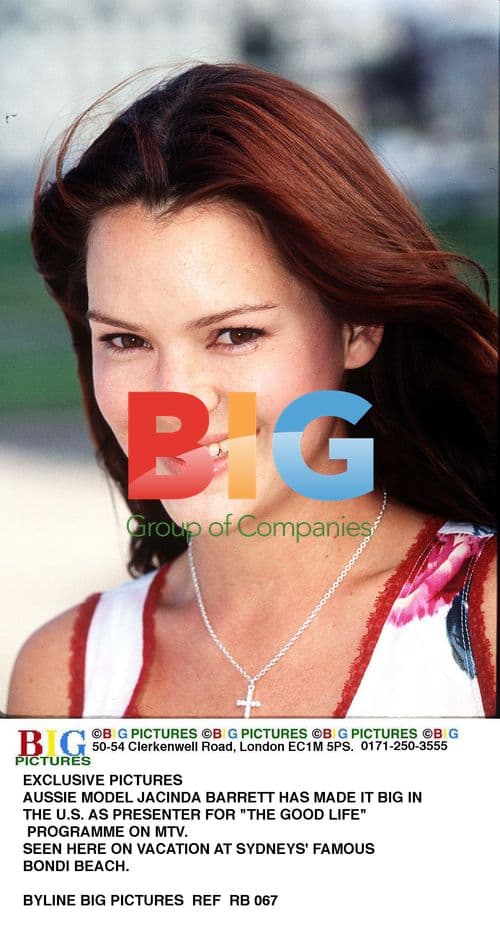 Jacinda Barrett walks at Bondi Beach in Sydney