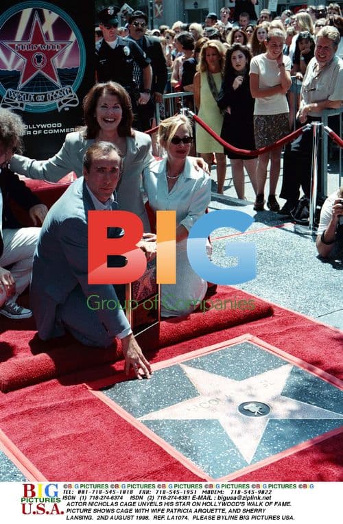 Nicholas Cage Unveils Hollywood Star
