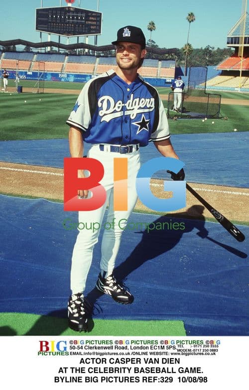 Casper Van Dien at Celebrity Baseball Game
