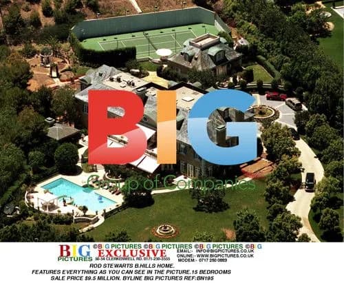 Rod Stewart's Sprawling Beverly Hills Mansion