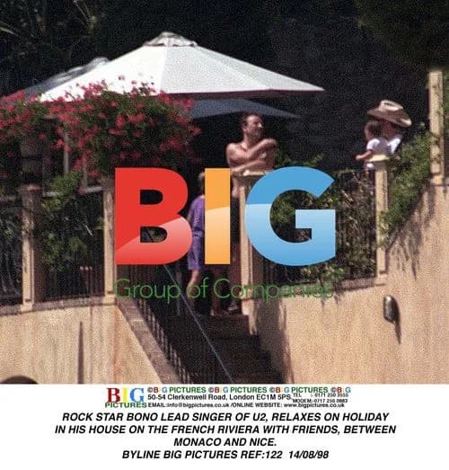 Bono Relaxing on French Riviera