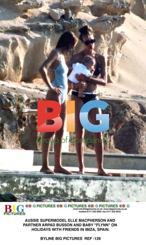 Elle Macpherson and Family Vacation in Ibiza