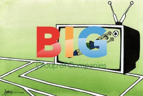 Drawings by Dobritz of TV Football