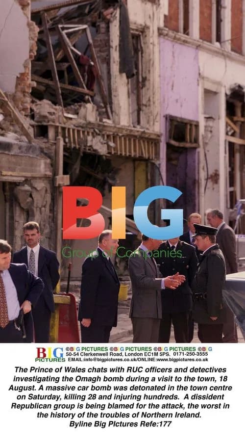 Prince of Wales visits Omagh after bomb attack