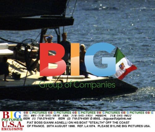 FIAT Boss Gianni Agnelli on Boat "Stealth"