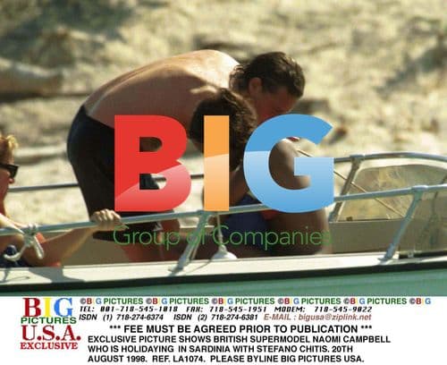 Naomi Campbell Holidays in Sardinia