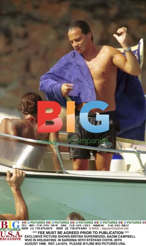 Naomi Campbell on Sardinia Holiday