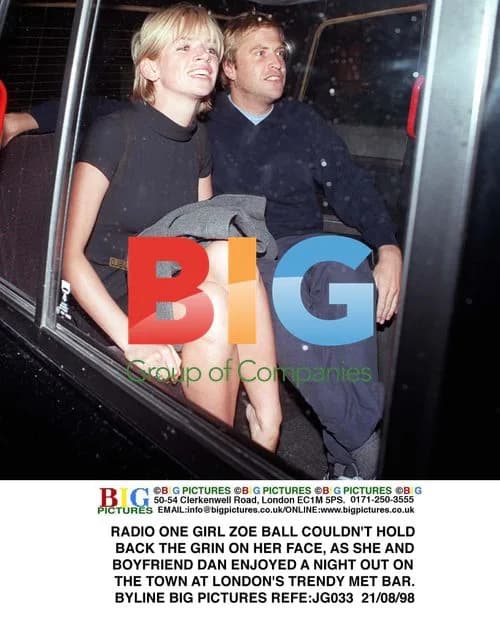 Zoe Ball and boyfriend Dan at Met Bar