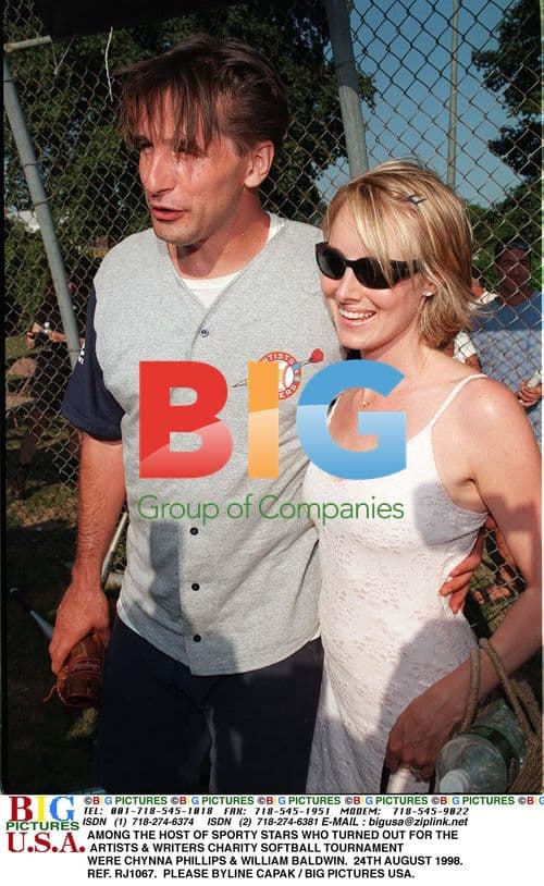 Chynna Phillips & William Baldwin at Charity Softball