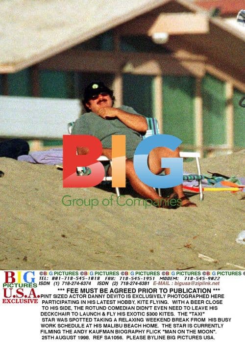 Danny DeVito Kite Flying at Malibu Beach