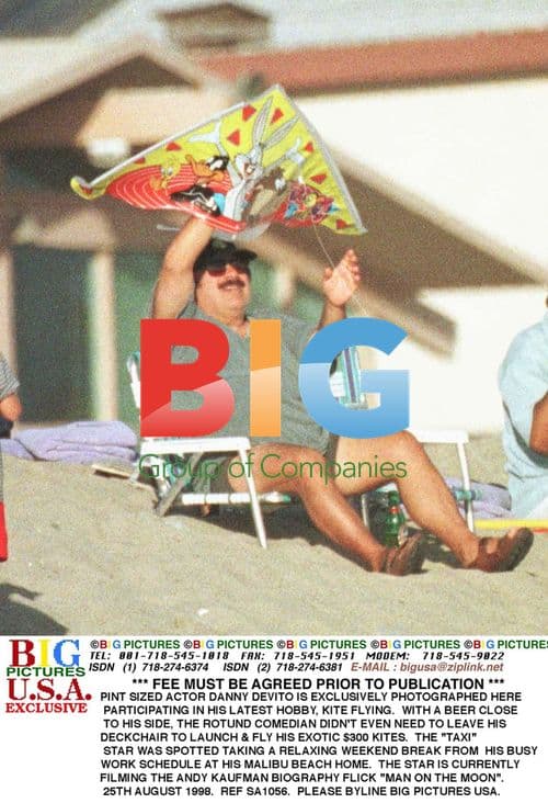 Danny DeVito Kite Flying in Malibu
