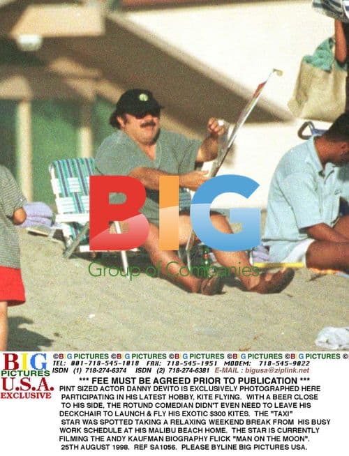 Danny DeVito Flies Kites in Malibu