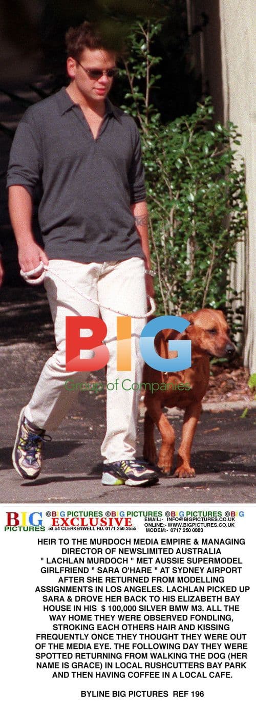 Lachlan Murdoch and Girlfriend Sara O'Hare in Sydney