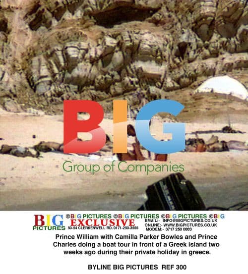 Prince William, Camilla and Charles on Greek Holiday