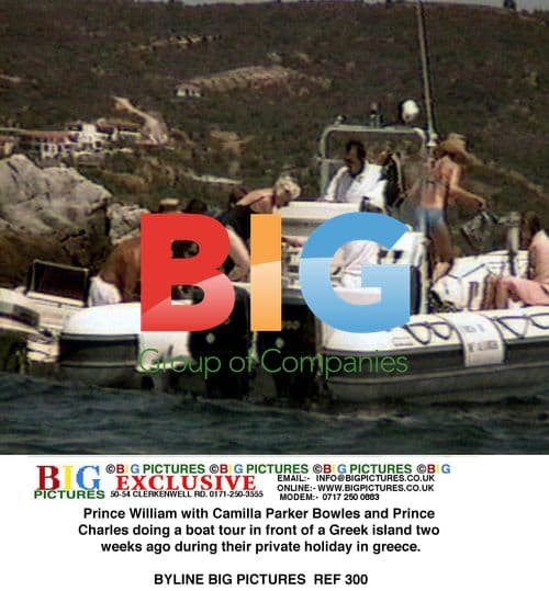 Prince William on Boat Tour in Greece