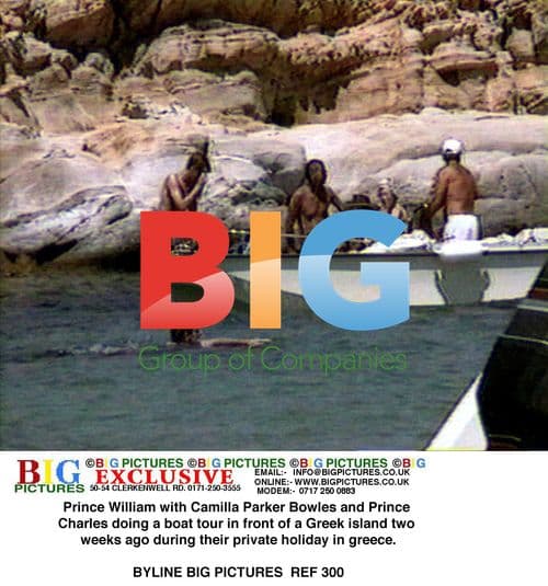 Prince William, Camilla and Charles on Greek boat tour