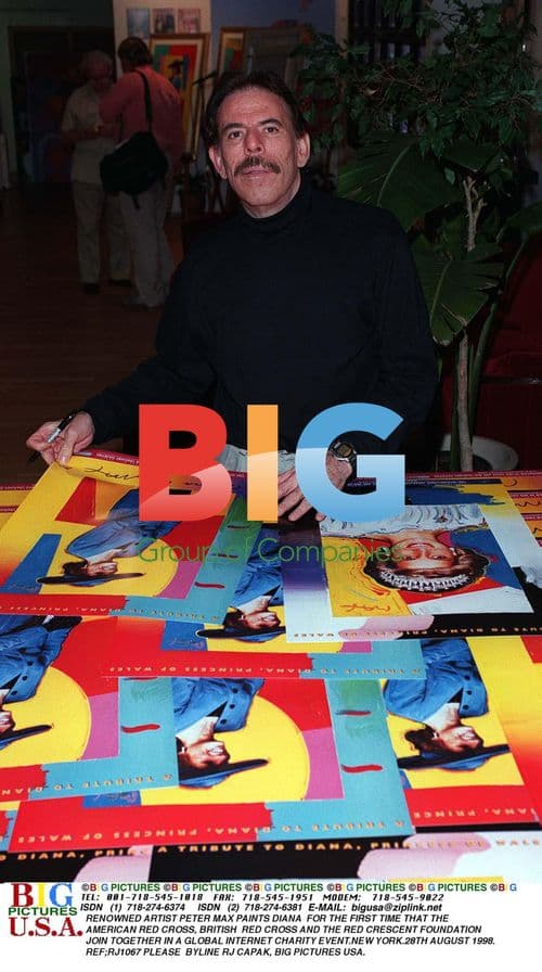 Peter Max Paints Princess Diana