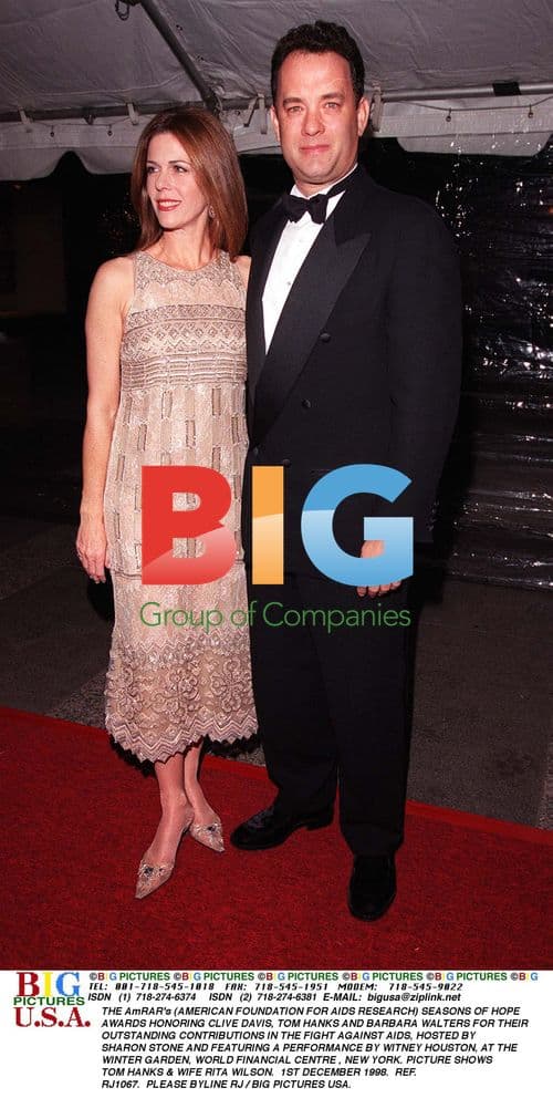 Tom Hanks and Wife Rita Wilson at AmfAR Gala