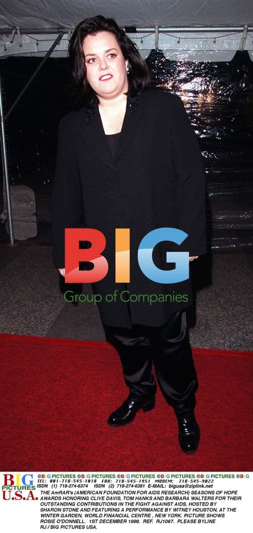 Rosie O'Donnell at AmFAR's Seasons of Hope Awards