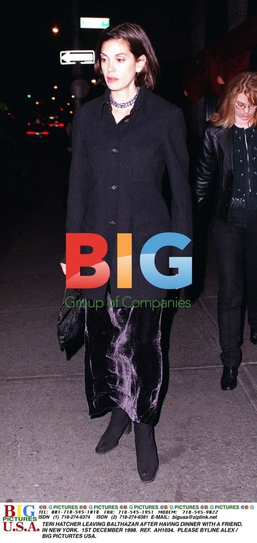 Teri Hatcher Leaving Balthazar in NYC