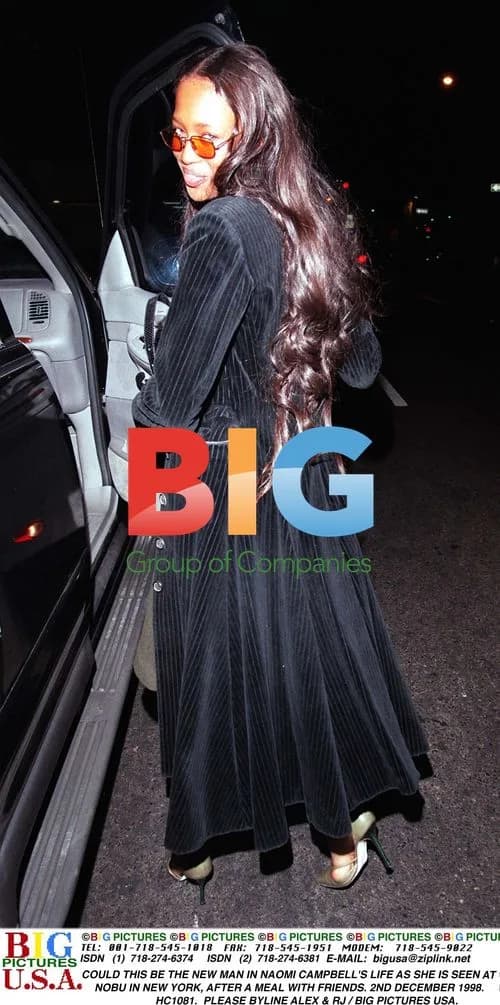 Naomi Campbell Leaving Nobu in NYC