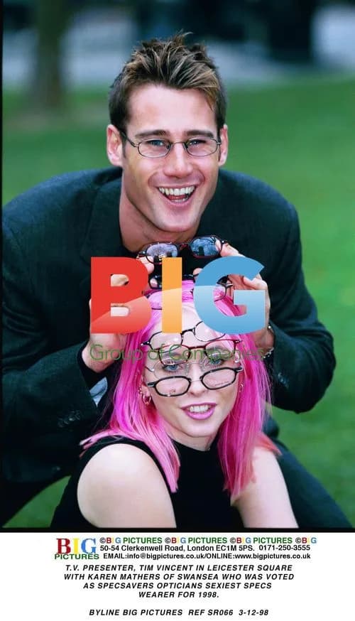 TV Presenter Tim Vincent with Specs Wearer Winner