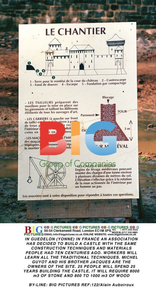 Building a medieval castle in France