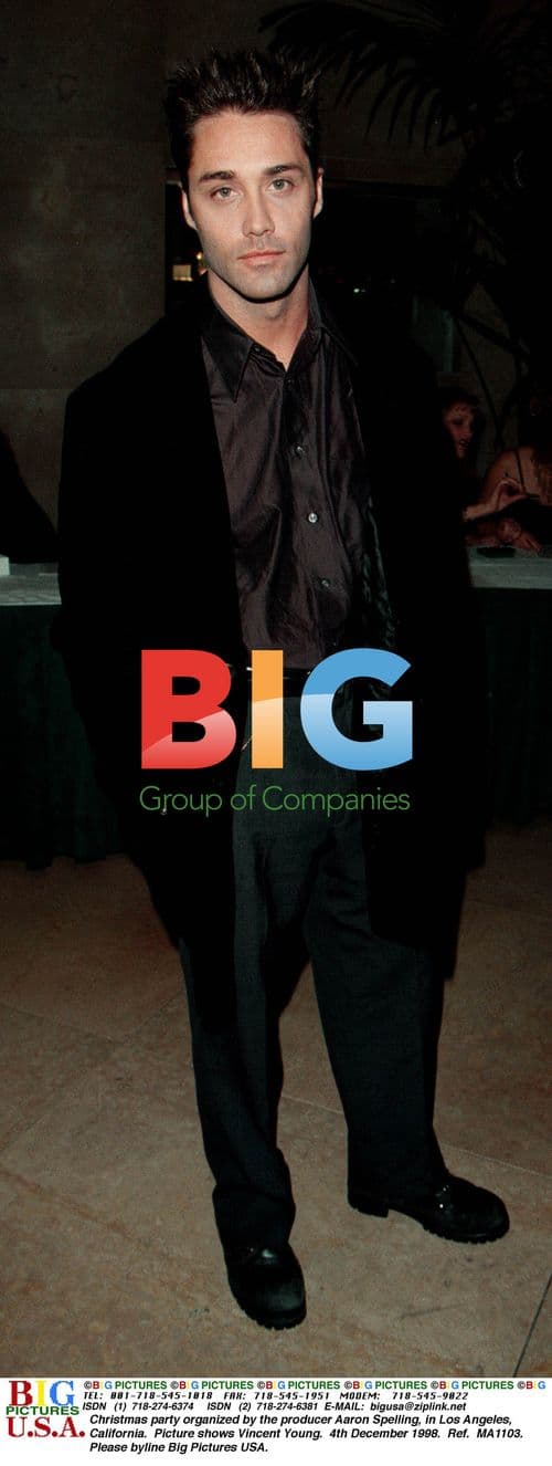 Vincent Young at Aaron Spelling's Christmas Party