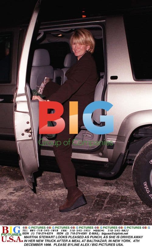 Martha Stewart Leaves Balthazar