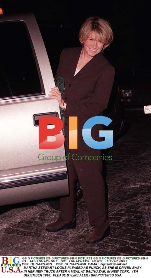 Martha Stewart Leaving Balthazar Restaurant