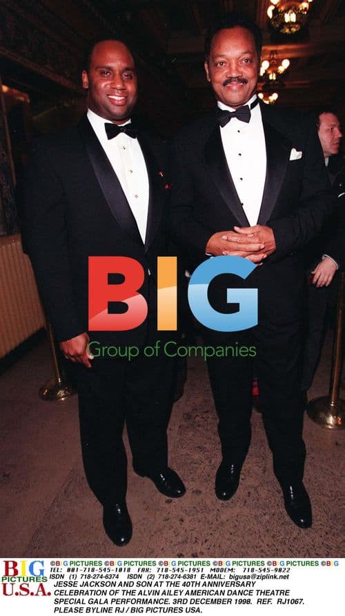 Jesse Jackson and Son at Alvin Ailey Anniversary Gala